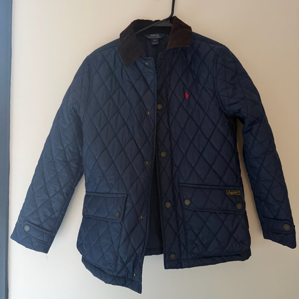 Polo Ralph Lauren Blue Diamond-Quilted Jacket MENS XS